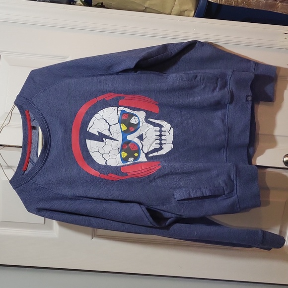 Jordan Craig Other - Jordan Craig Sweatshirt Men's Size Large Gray Skull Print Crewneck Pullover L.